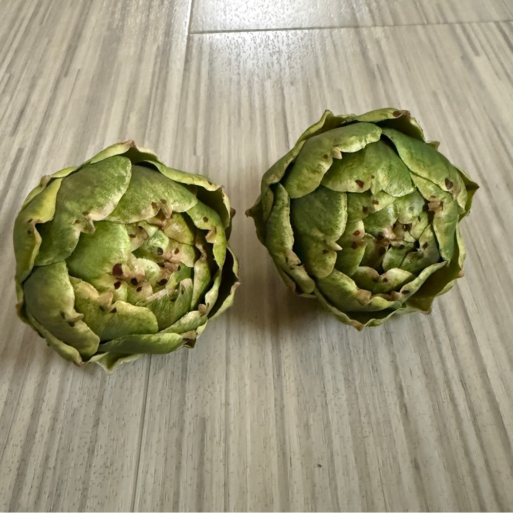 Faux 3” Green Artichokes by Melrose NWT